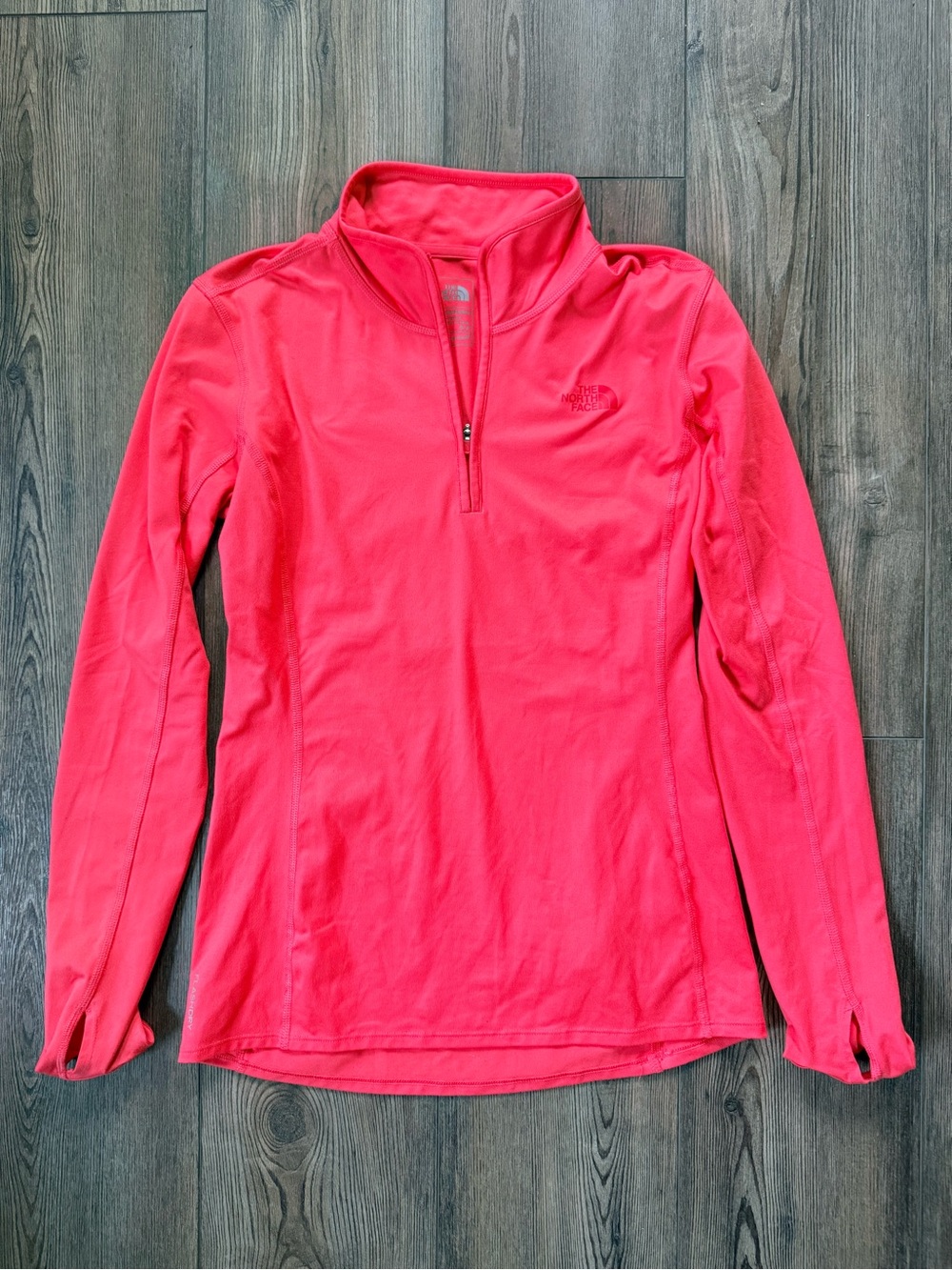The North Face Women's Coral Pink Quarter-Zip Pullover
